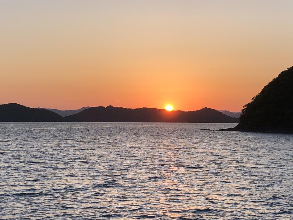 御所浦の夕日