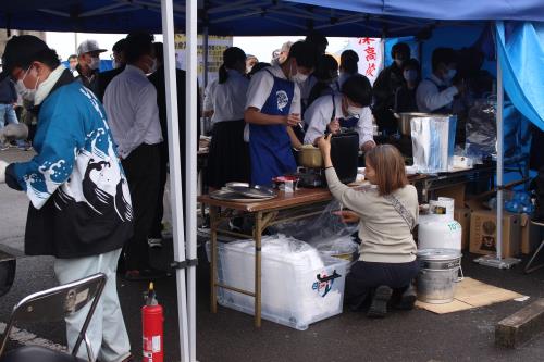 牛深高校のラーメン　ハイヤ祭り