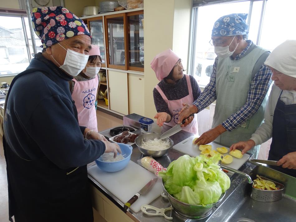 男の料理教室②