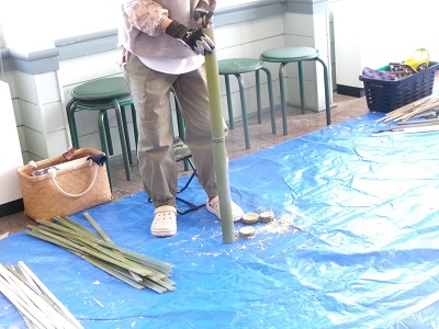 今年度最後の竹細工（初心者）教室！