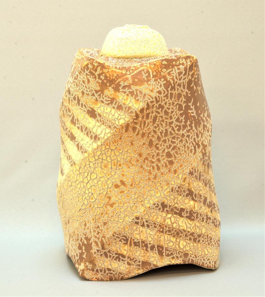 クラック塩釉かさね花器