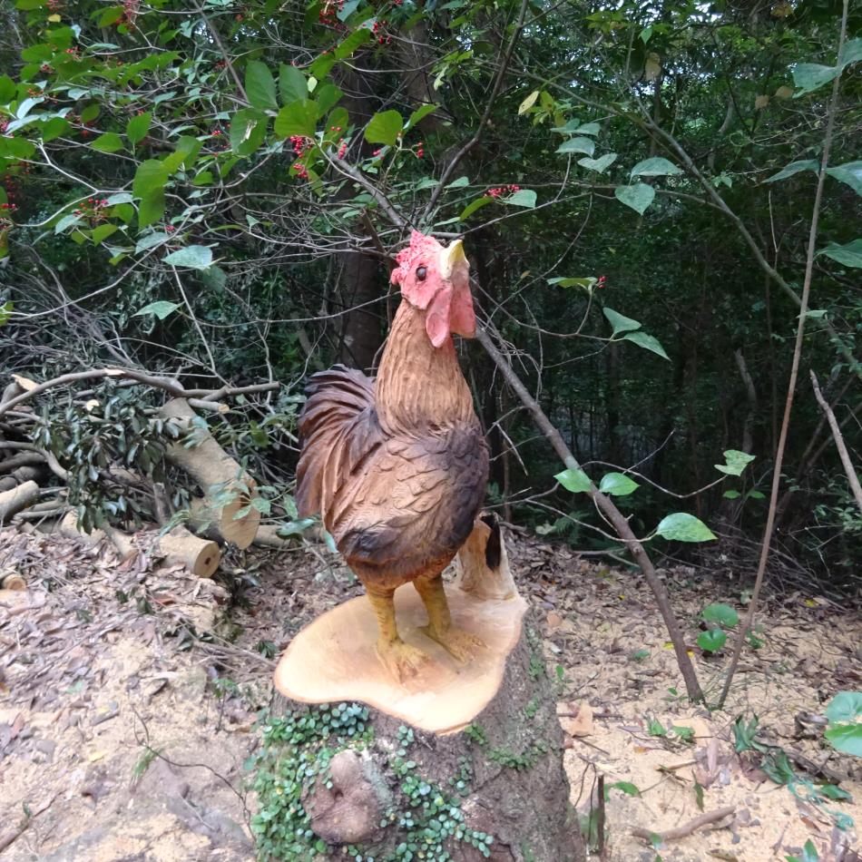 チェンソウアートができました