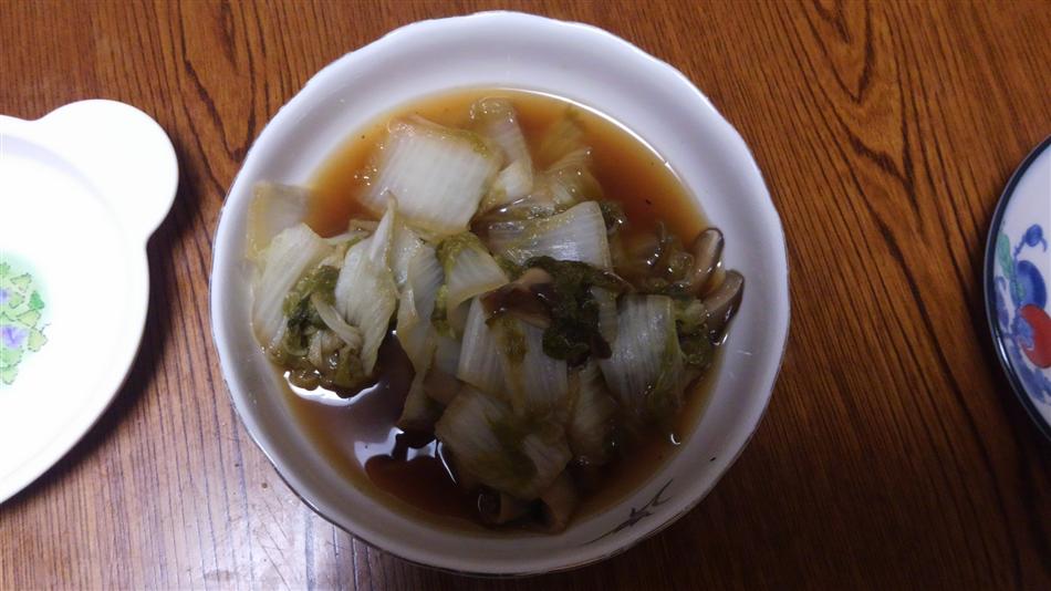 白菜の炒め物