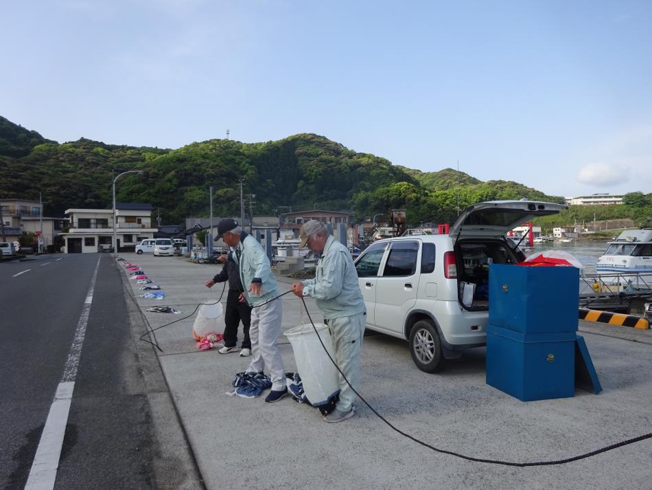 こいのぼり設置