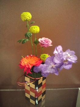 1月テーブル装花