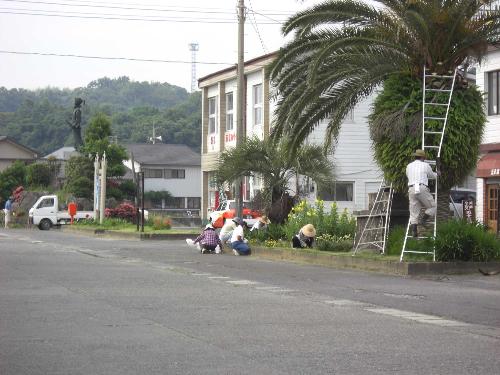 ２分団の作業風景