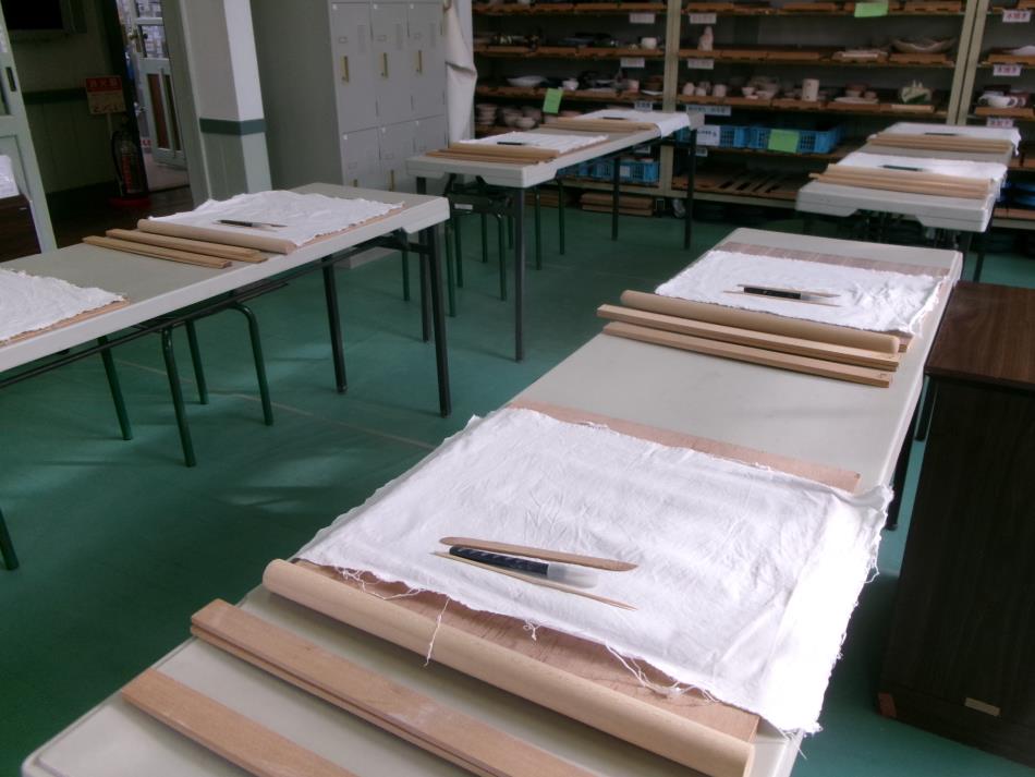 陶芸兜（かぶと）体験講座😊準備です❕