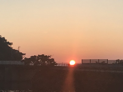 下津浦夕日