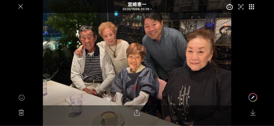 キミさんのお祝い