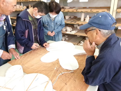 バラモン凧製作体験３回目