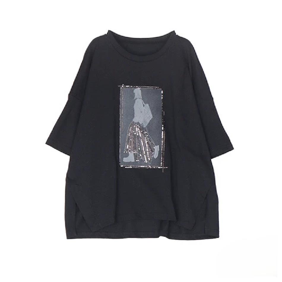 派手めでないスパンコールが粋なＴシャツ☆チャンプ