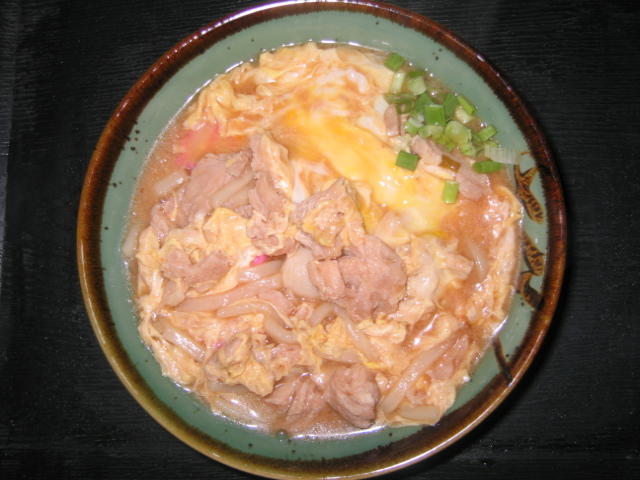 ピリ辛親子うどん