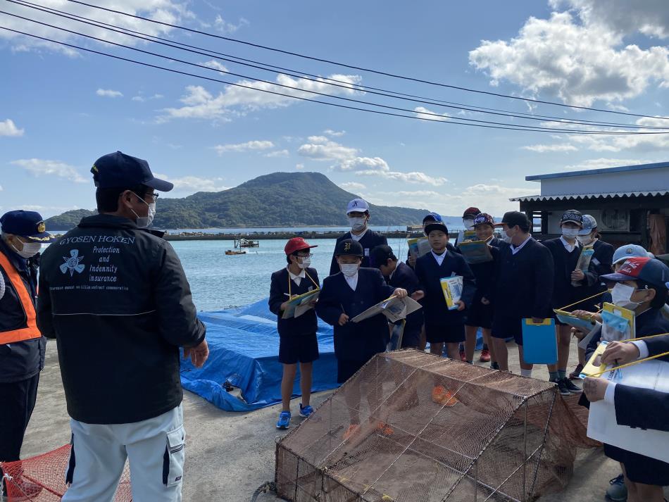 海老池見学中