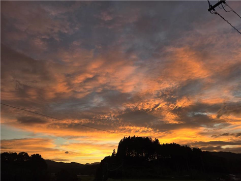 上元小宮地の夕焼け（縮小475×356）