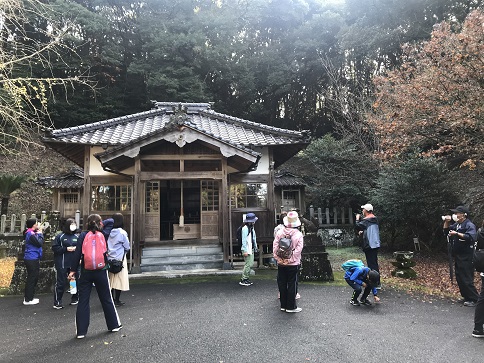 諏訪神社到着