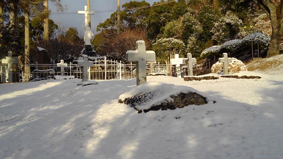 積雪（キリシタン墓地）