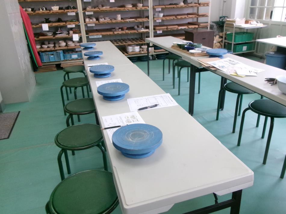 午後からの陶芸体験！準備中です(*^-^*)🌺