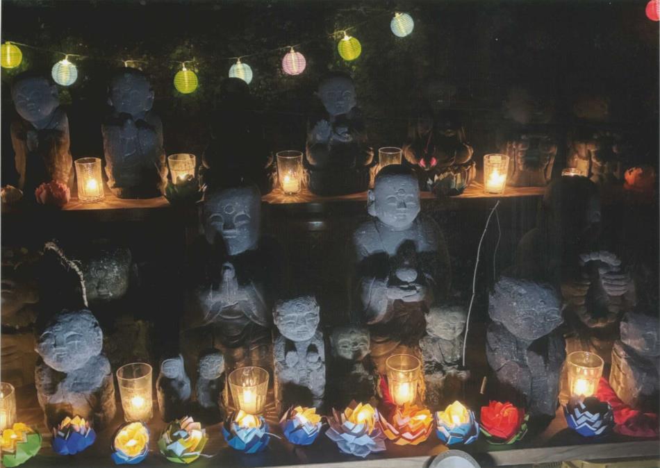 地蔵さん明るくなりましたよ