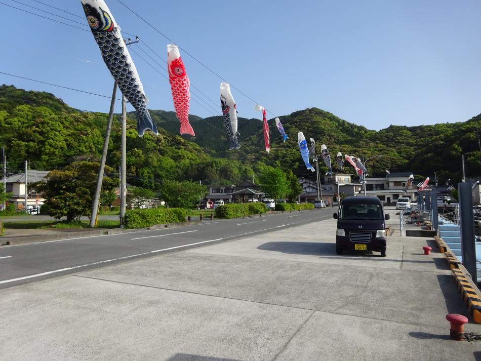 こいのぼり設置