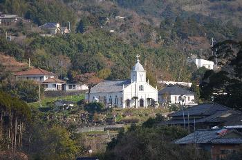 学校からの大江天主堂