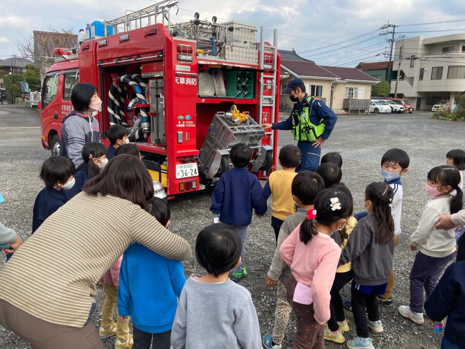 消防車見学①