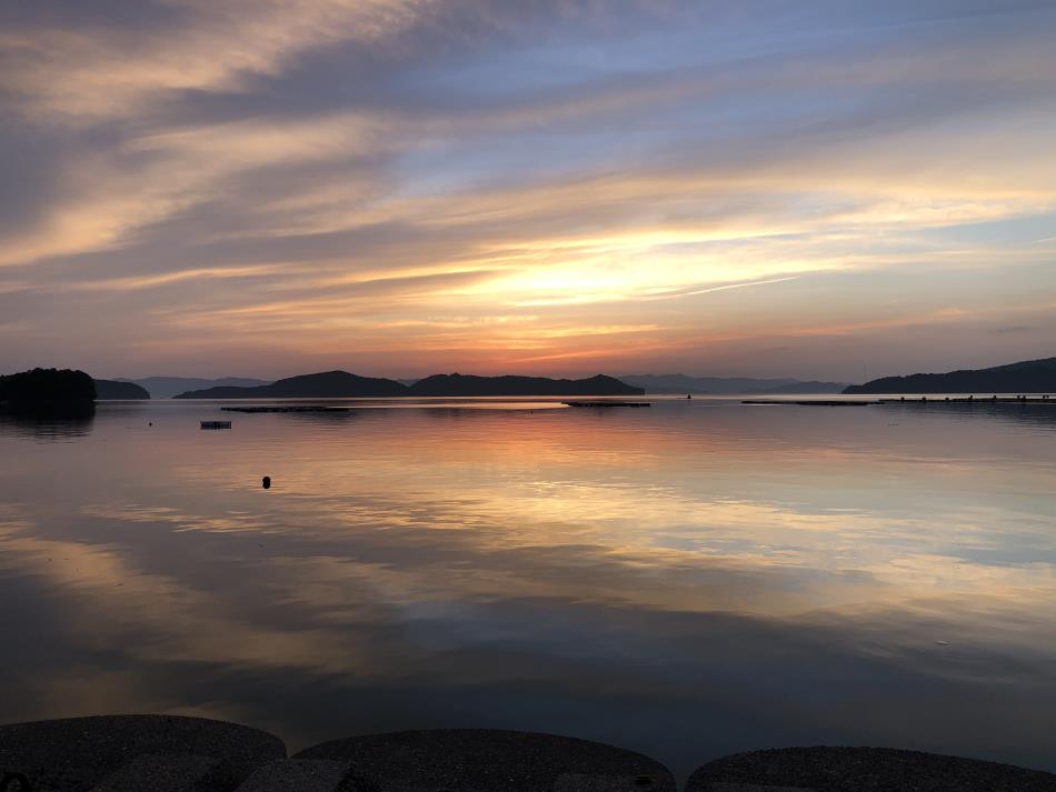 御所浦の夕日