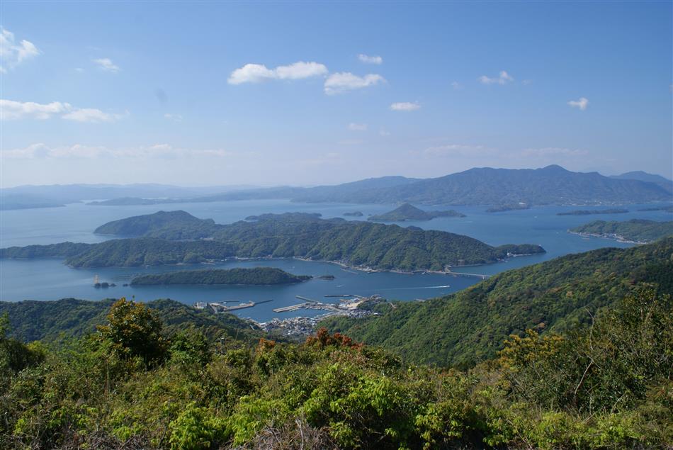 烏峠山頂風景　御所浦方面