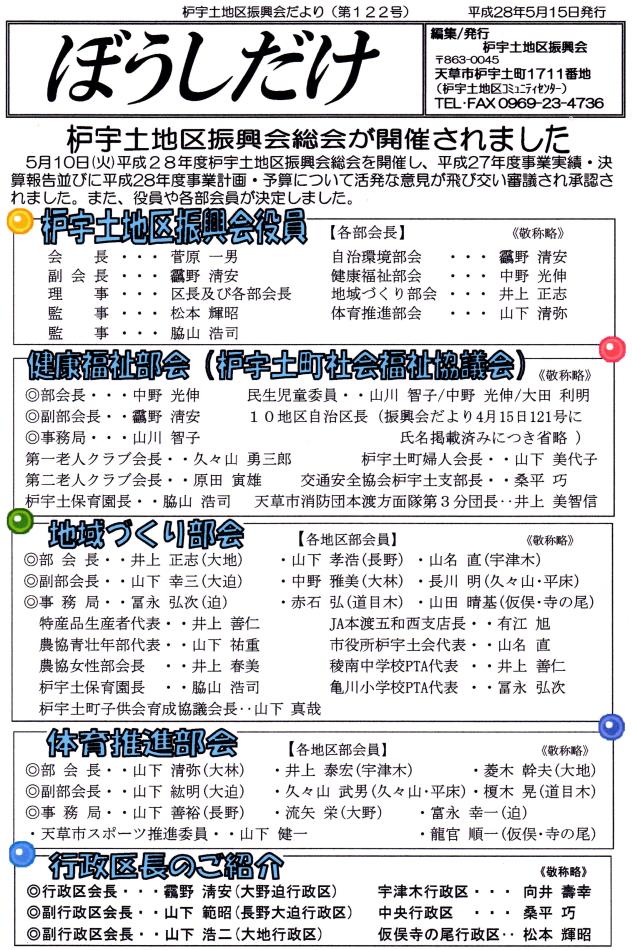 ぼうしだけ122号(2016.5.15-P1)