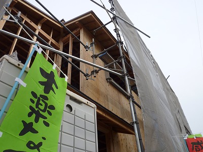 岡野邸上棟後
