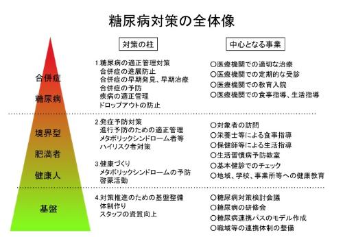 糖尿病対策全体像