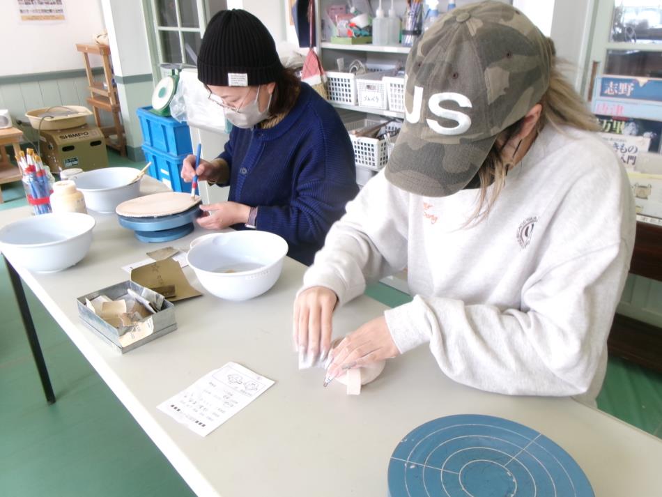 今日の陶芸体験！