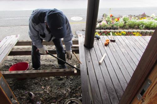 縁側が新品になりました