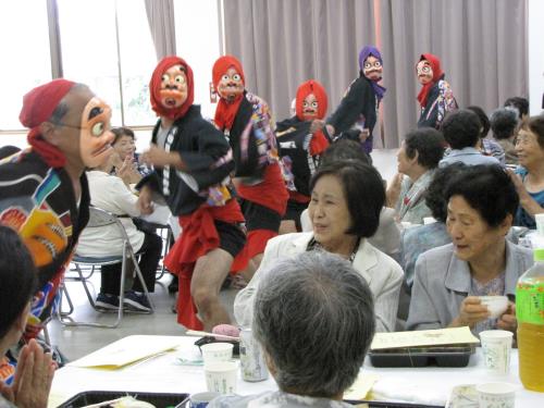 H30敬老会　演芸　ひょっとこ踊り