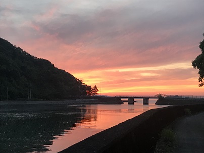 最近の夕日