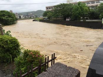 大雨情報　町山口川