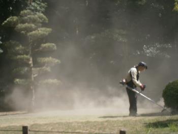 牛深公園内の管理作業