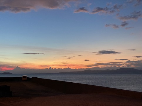 下津浦国道夕日