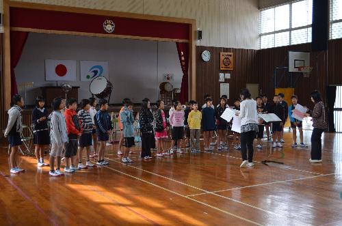 高学年音楽会練習