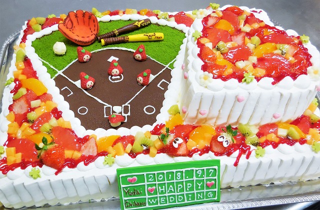 野球ウェディングケーキ お知らせ 菓子工房 喜久屋 天草の和菓子洋菓子のお店