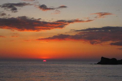 白鶴浜８月３日（夕日０４）