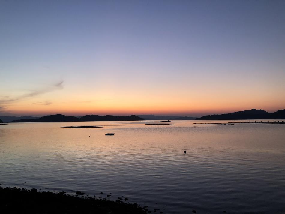 御所浦の夕日
