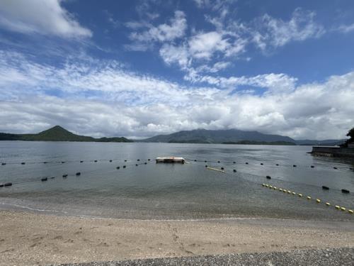 海水浴場飛び込み台・防護網設置