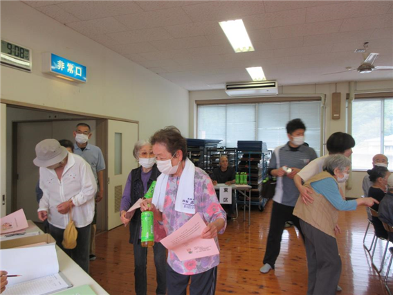 天草市一斉避難訓練・中田地区自主防災会結成式
