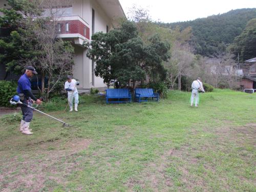 スポーツ大会前のクリーン作戦
