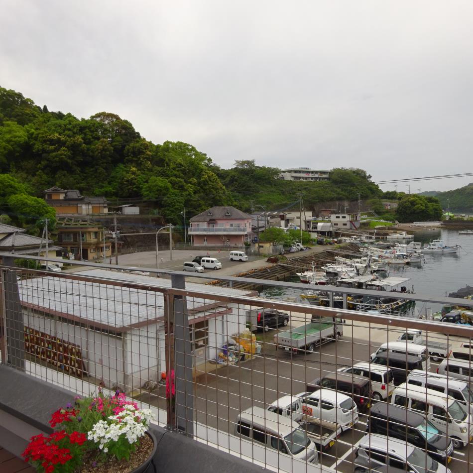 恐竜の島博物館のテラスから