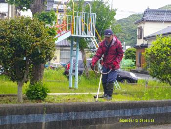 宮崎遊園草刈り作業