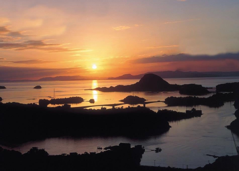 松島夕日