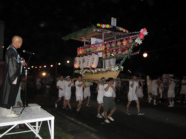 精霊舟見送り