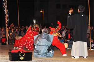 三社祭り　魚貫住吉神社の獅子舞