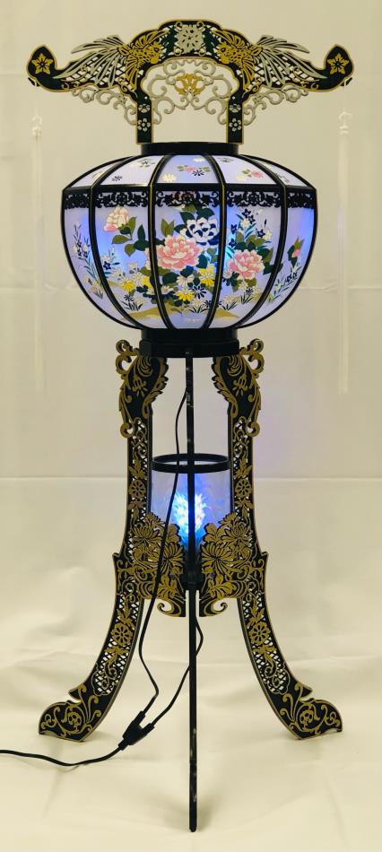 成形 弥生灯2号(黒) 二段(LED) 単 税込14300円